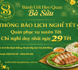 Thông Báo Lịch Nghỉ Tết